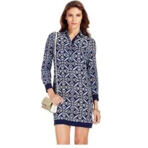 Diane Von Furstenberg silk Sorrel Midnight Tile Floral Dress